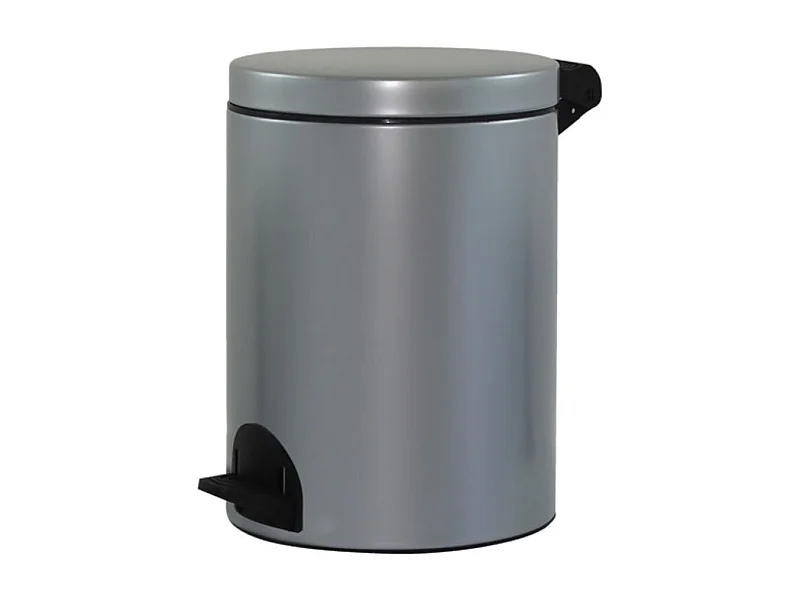 Rossignol Poubelle à pedale 14l gris métal - 90263