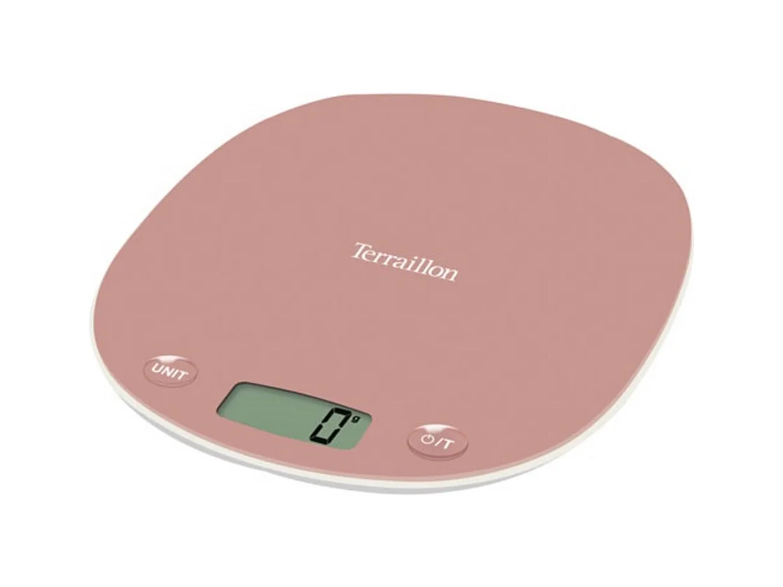 Terraillon Balance de cuisine electronique 3kg/1g rose - MACARON FLEUR DE CERISIER