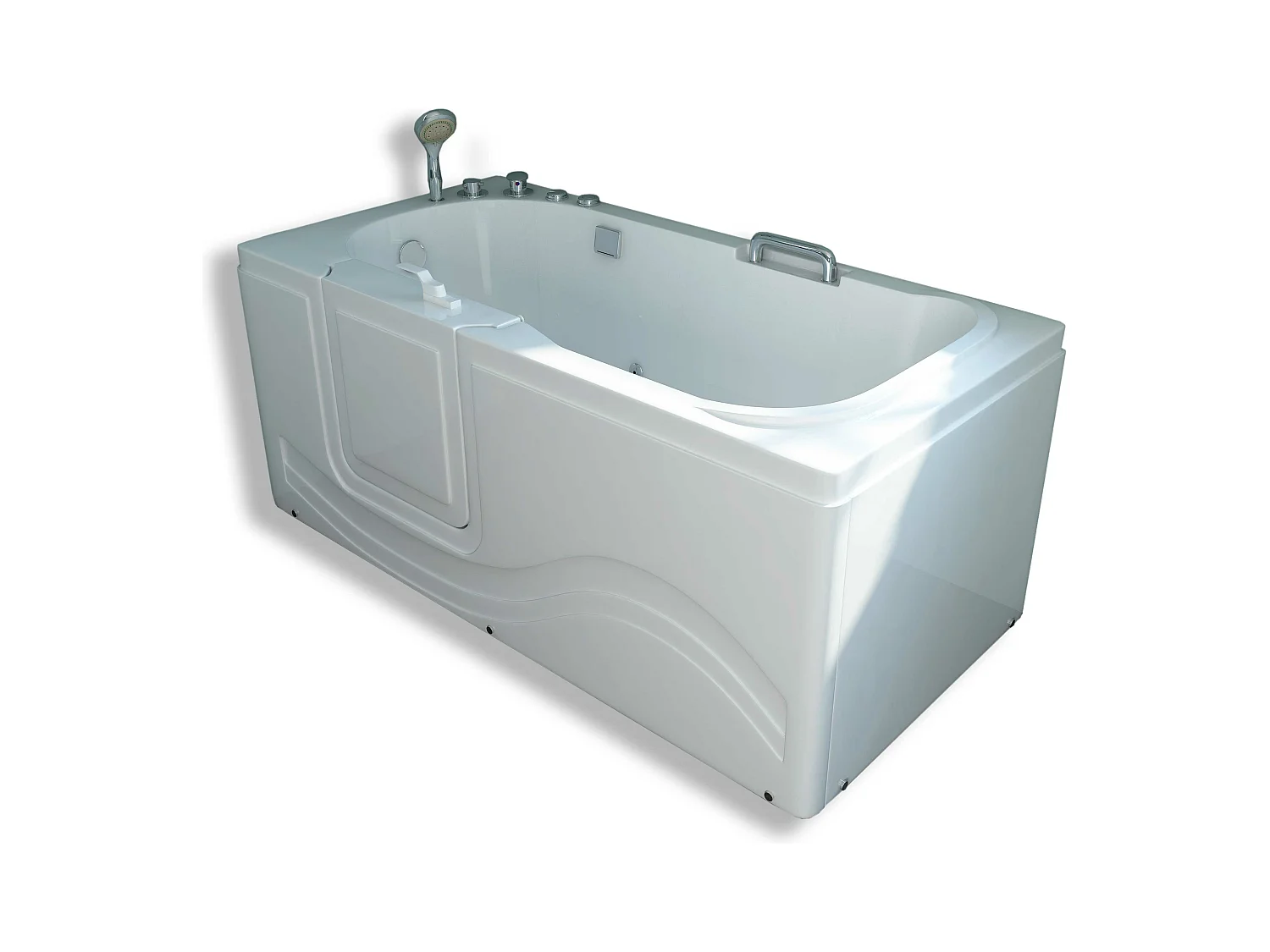 Baignoire balnéo avec porte à gauche 153 x 76 cm – Oleander