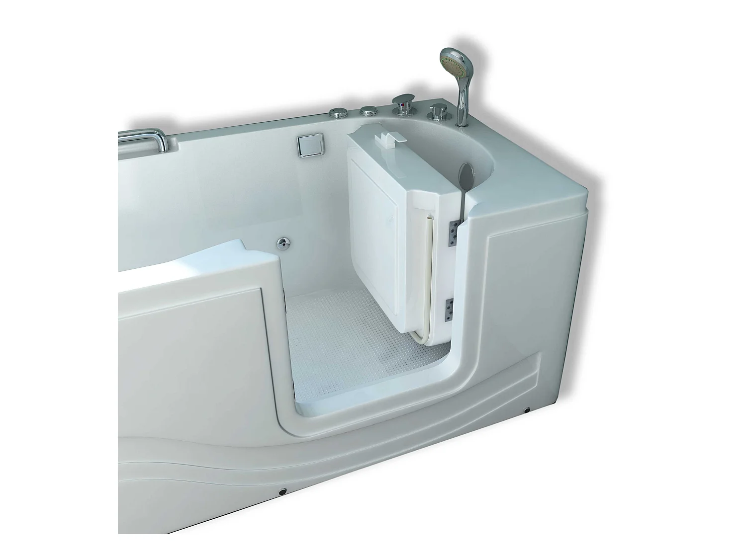 Baignoire balnéo avec porte à droite 153 x 76 cm – Pansy