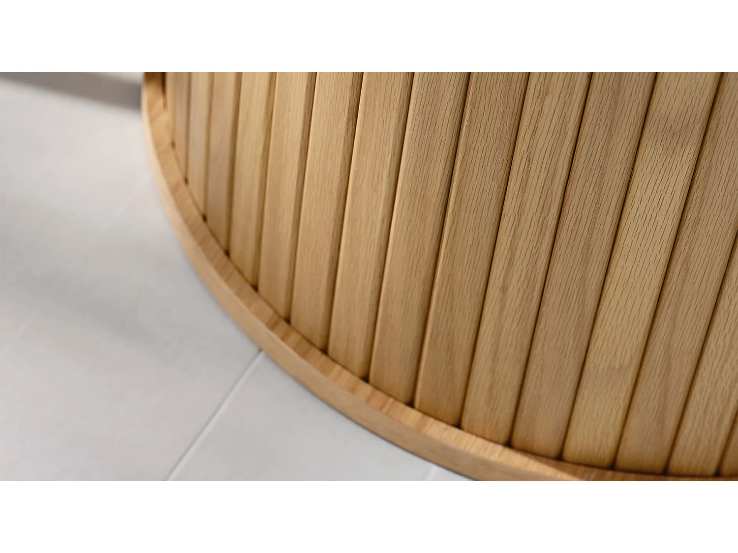 Table à manger bois naturel alba  120x120cm