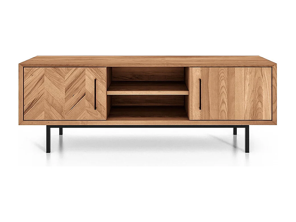 Table à manger bois noir alba  120x120cm