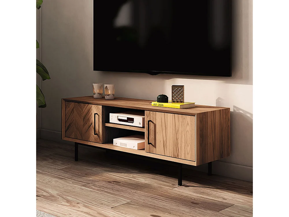 Table à manger bois noir alba  120x120cm