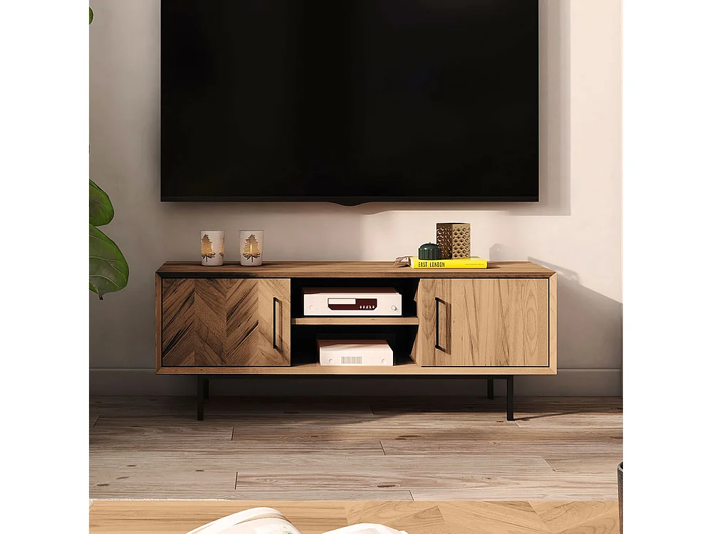 Table à manger bois noir alba  120x120cm