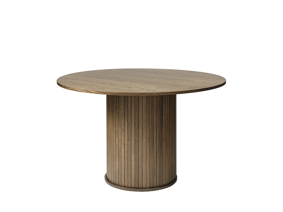 Table à manger bois noir alba 120x120 cm