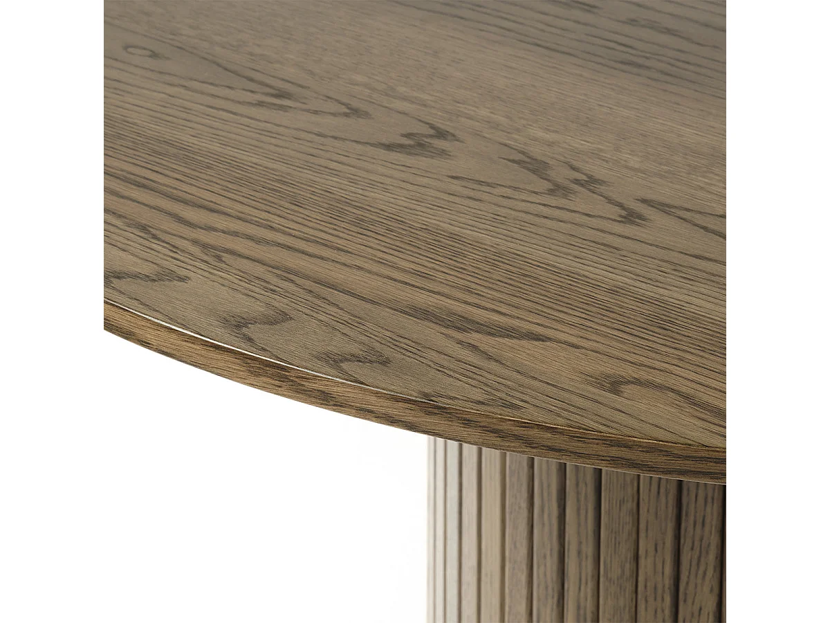 Table à manger bois noir alba 120x120 cm