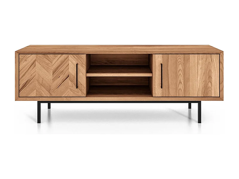 Table à manger bois noir alba  120x120cm