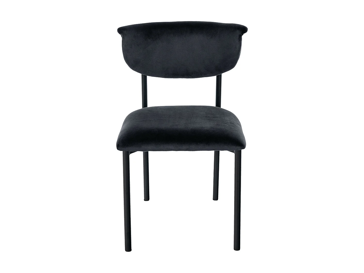 chaise salle à manger - Velours - Noir - Gambell