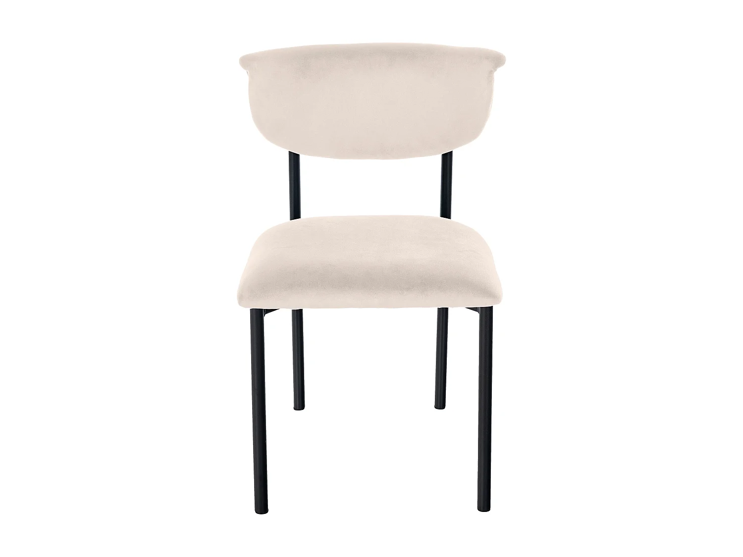 chaise salle à manger - Velours - Crème - Gambell