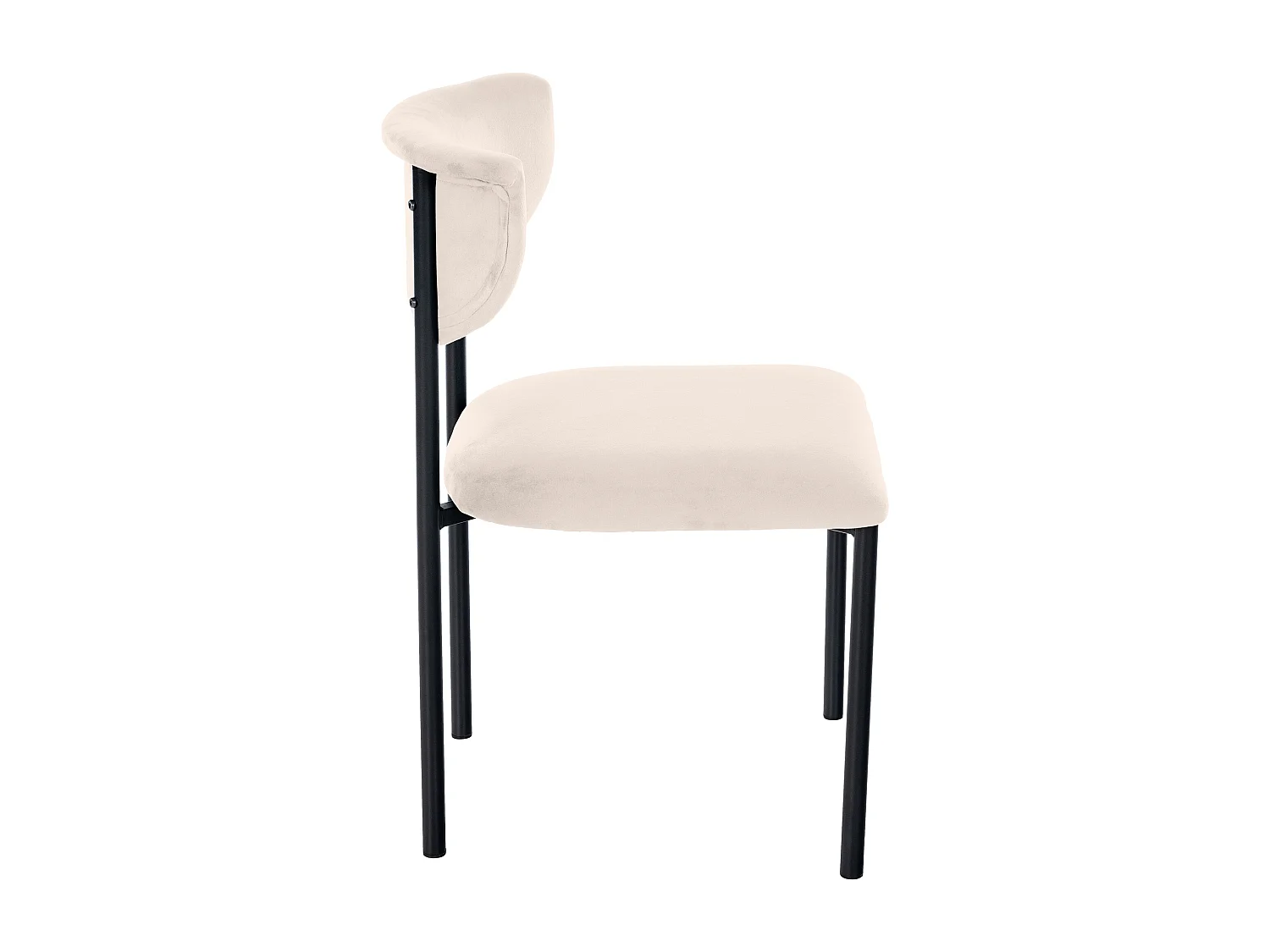 chaise salle à manger - Velours - Crème - Gambell