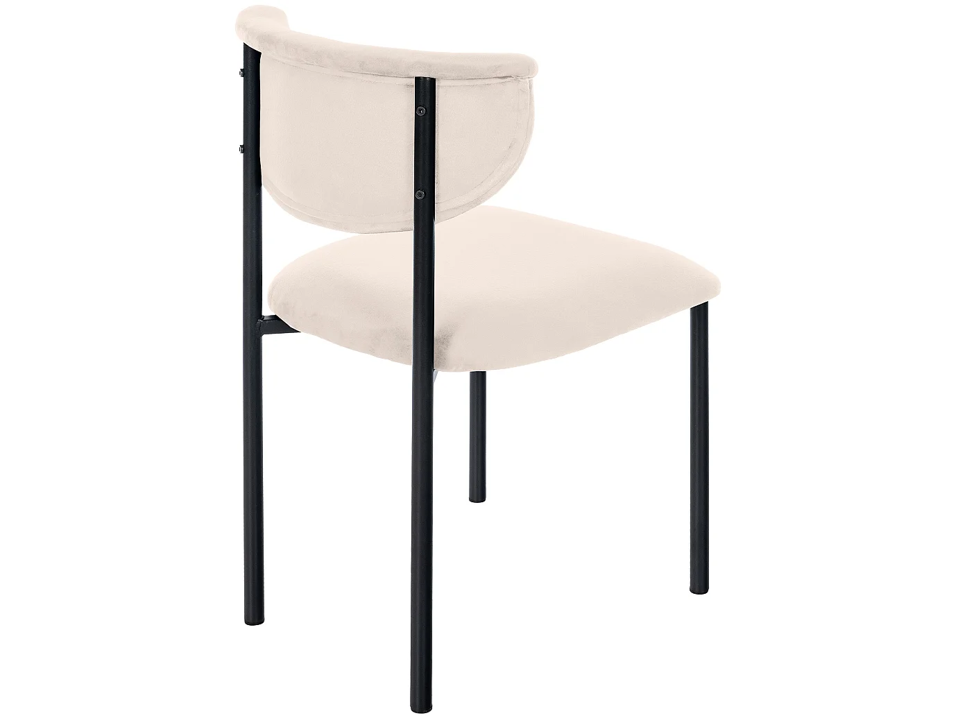 chaise salle à manger - Velours - Crème - Gambell