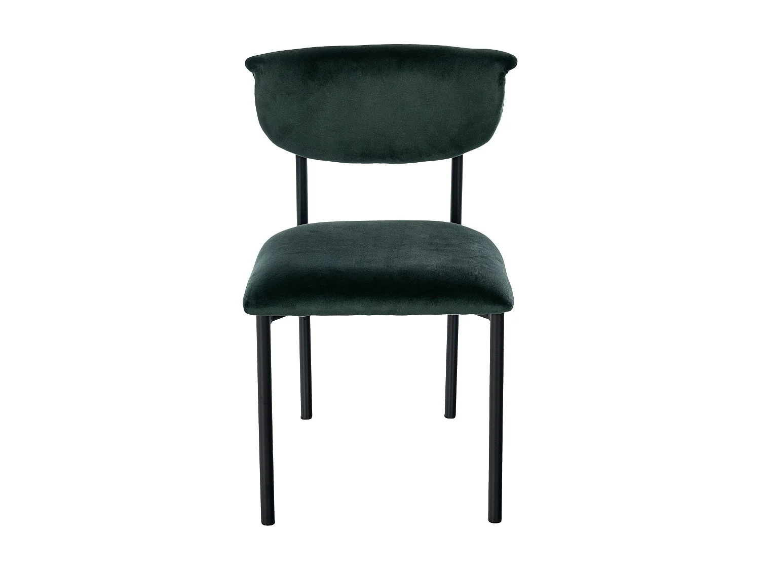 chaise salle à manger - Velours - Vert foncé - Gambell