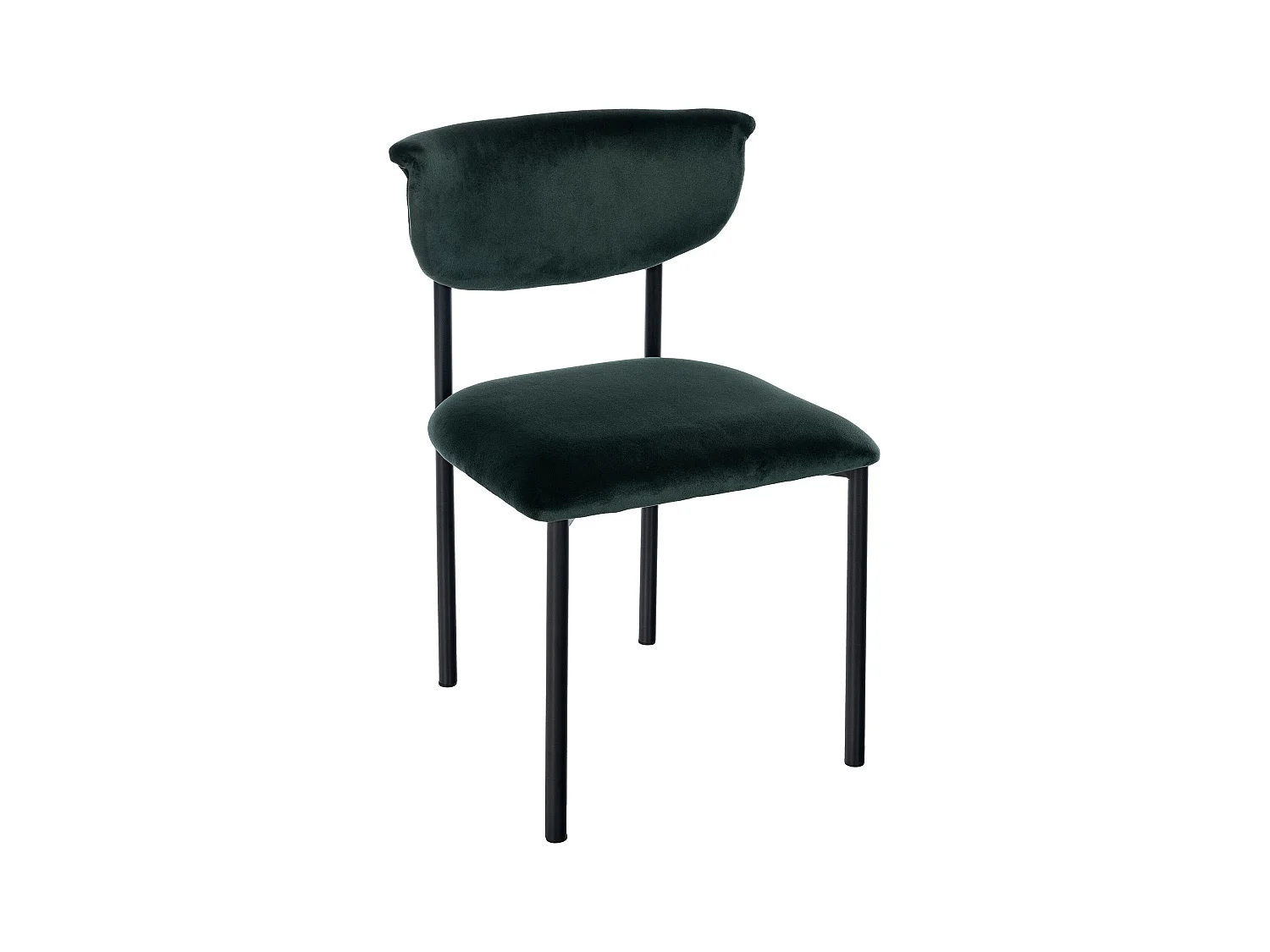 chaise salle à manger - Velours - Vert foncé - Gambell