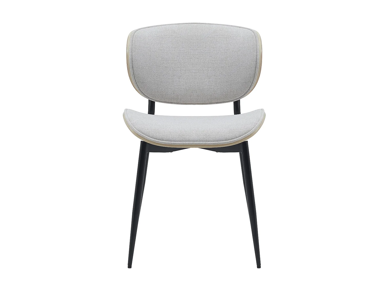 chaise salle à manger - Tissu - Nature / Crème - Enid