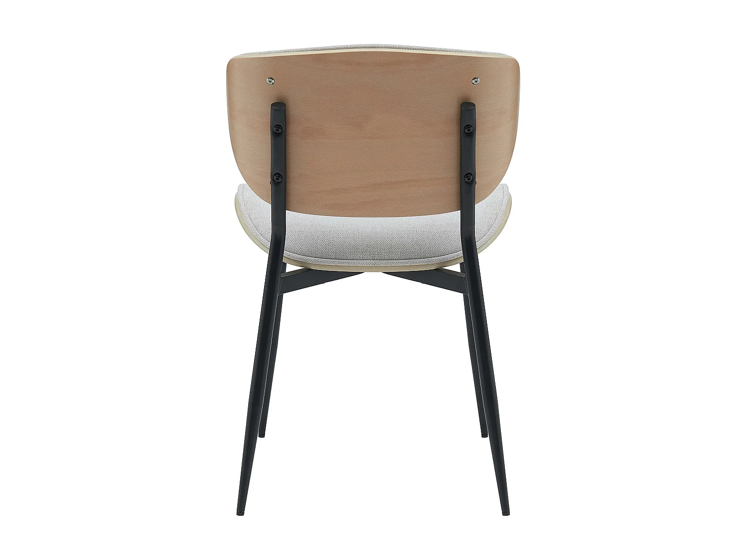 chaise salle à manger - Tissu - Nature / Crème - Enid