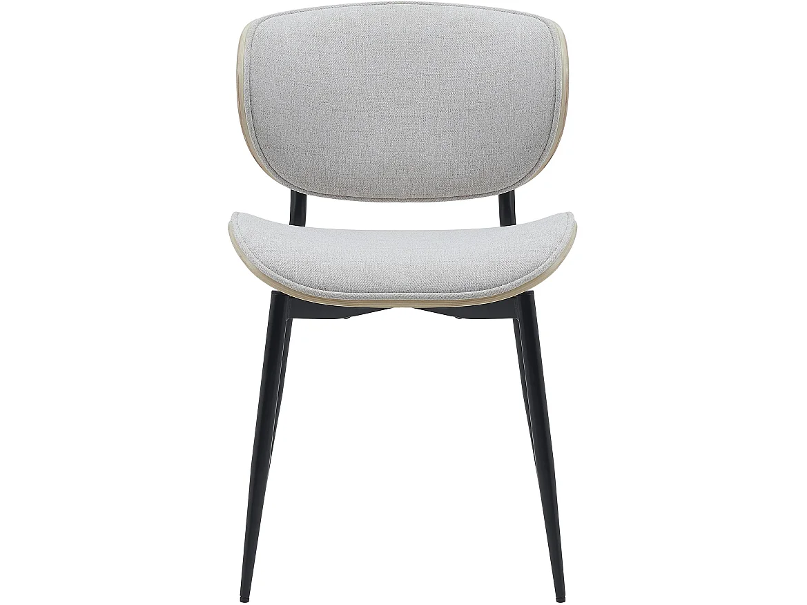 chaise salle à manger - Tissu - Nature / Crème - Enid