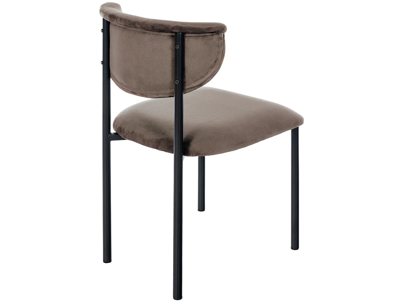 chaise salle à manger - Velours - Marron - Gambell