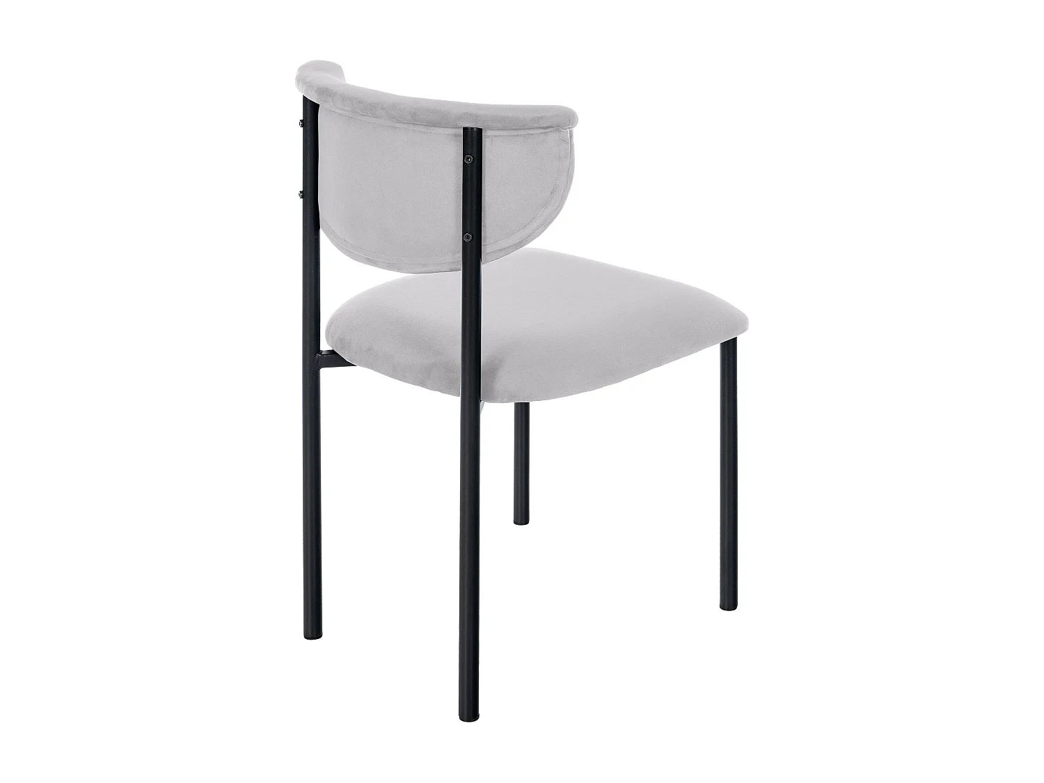 chaise salle à manger - Velours - Gris - Gambell