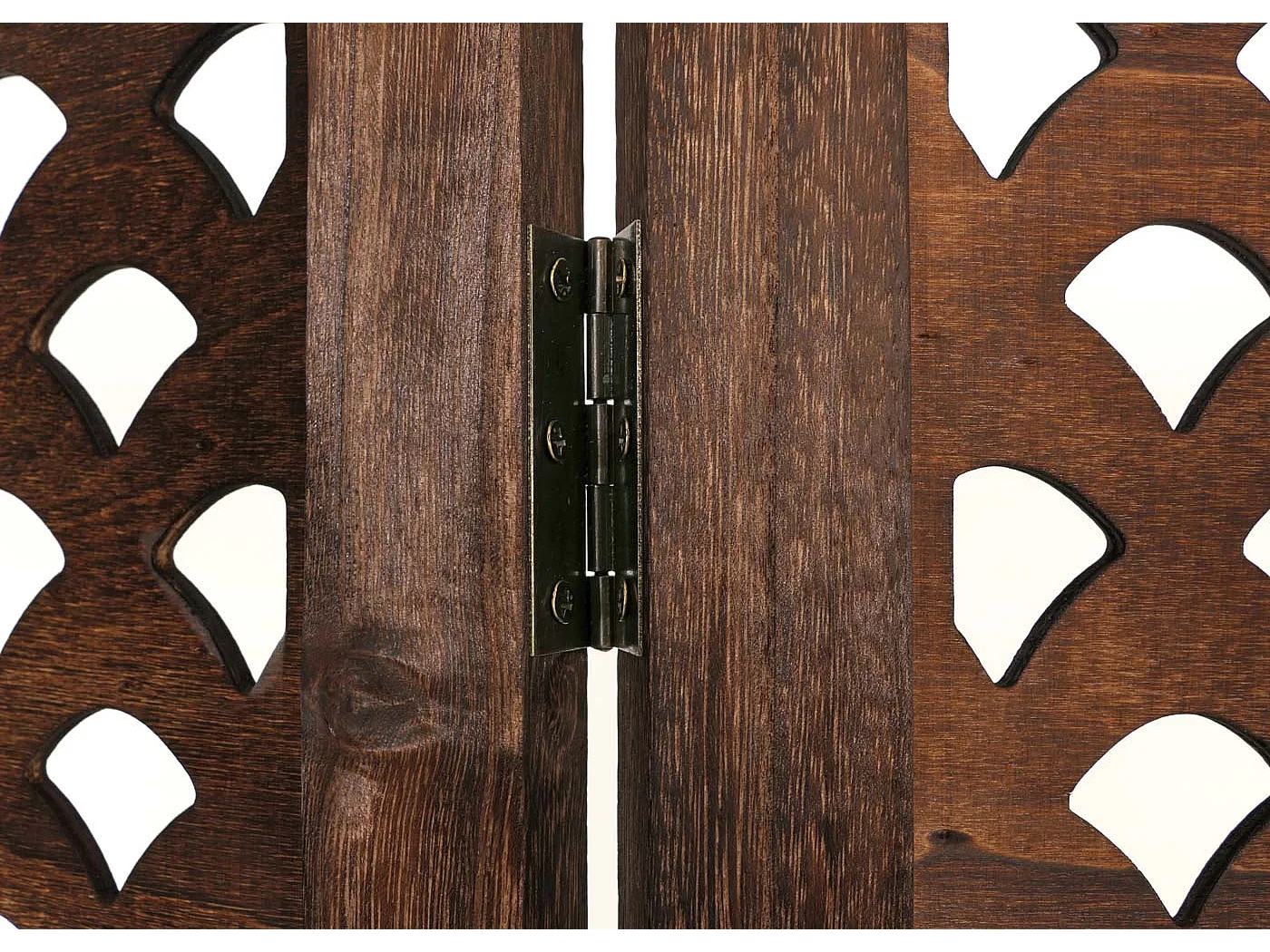 Paravento divisore separè decorativo MCW-A84 6 pannelli 245x170cm marrone