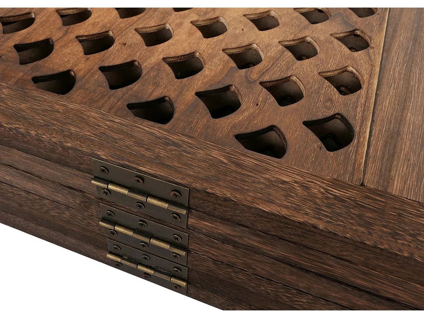 Paravento divisore separè decorativo MCW-A84 6 pannelli 245x170cm marrone