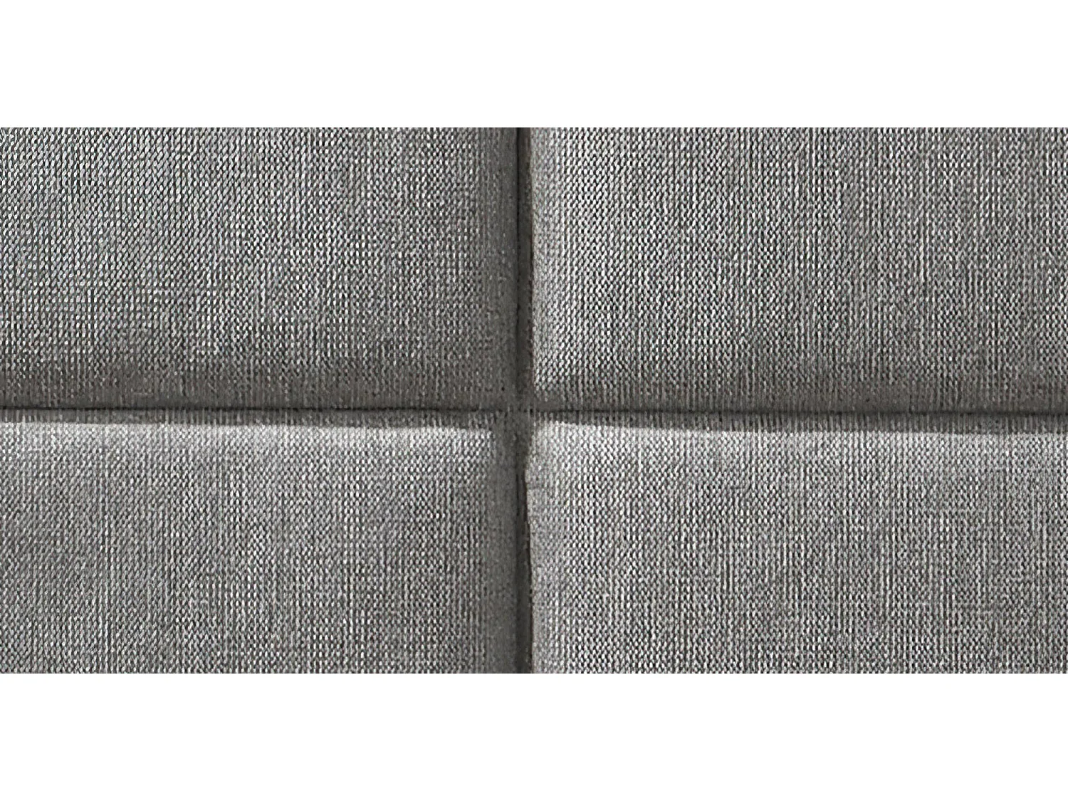 Letto in tessuto grigio da 160 cm con grande testata VIORNE - Senza opzione