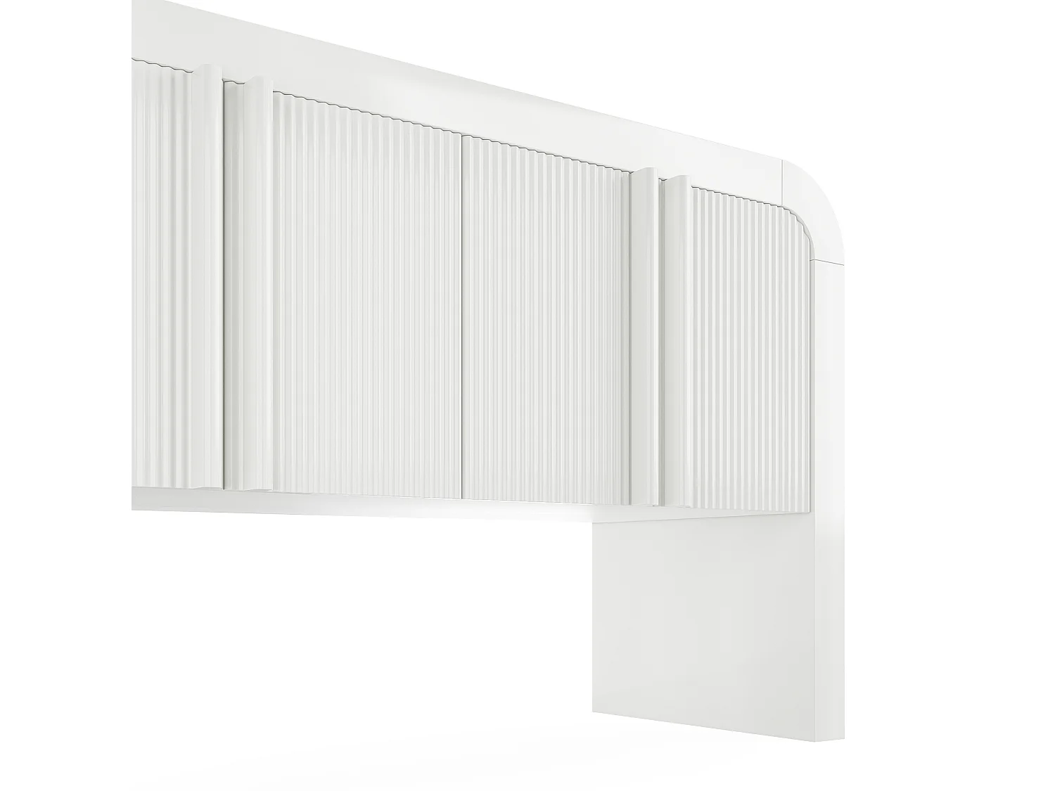 Buffet moderno – 4 puertas de diseño único – en MDF – Blanco