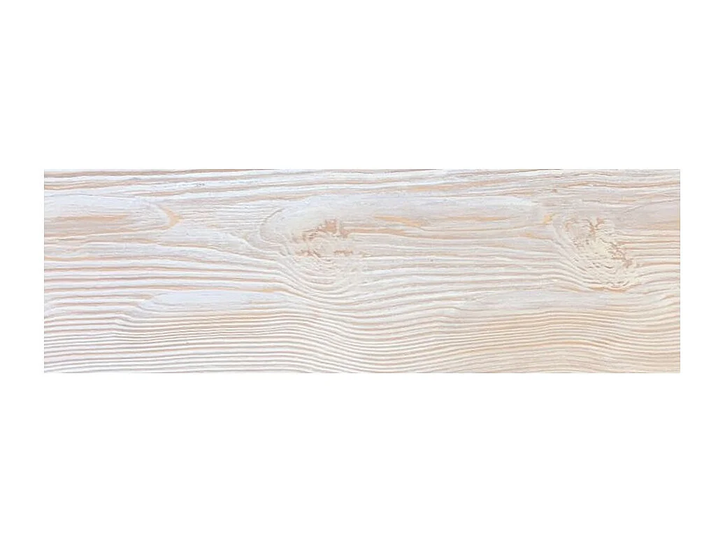 Cómoda Forever de 4 cajones de madera blanqueada con tiradores metálicos - Sin LED