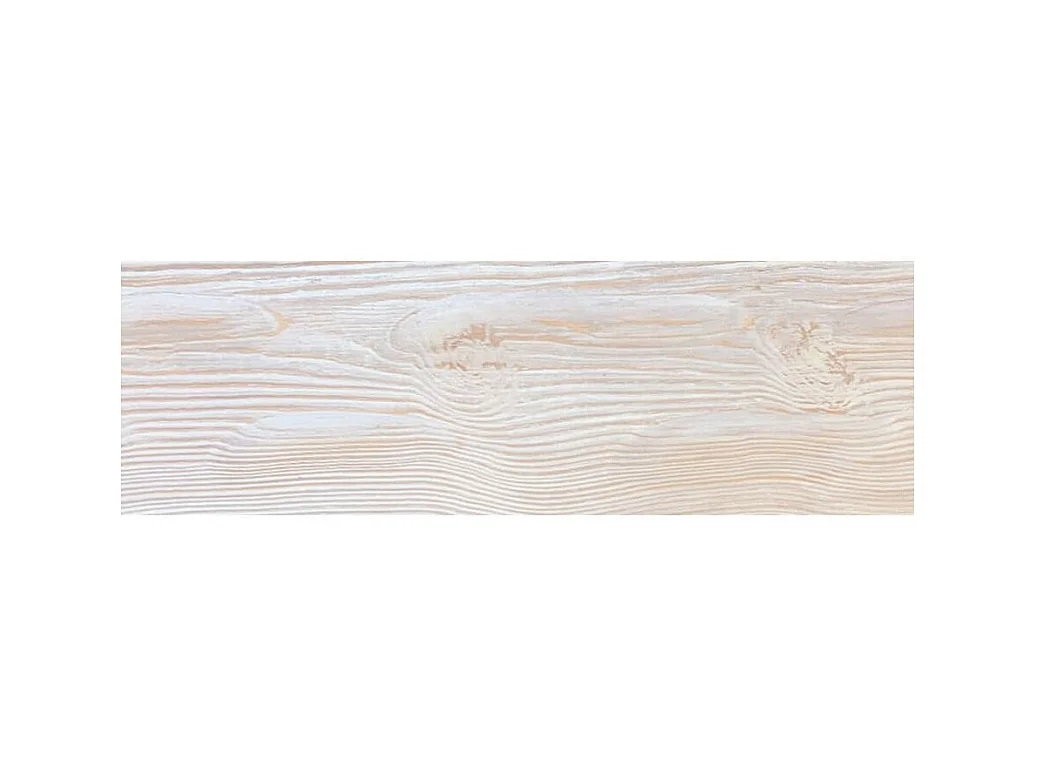 Cómoda Forever de 4 cajones de madera blanqueada con tiradores de metal - Con LED