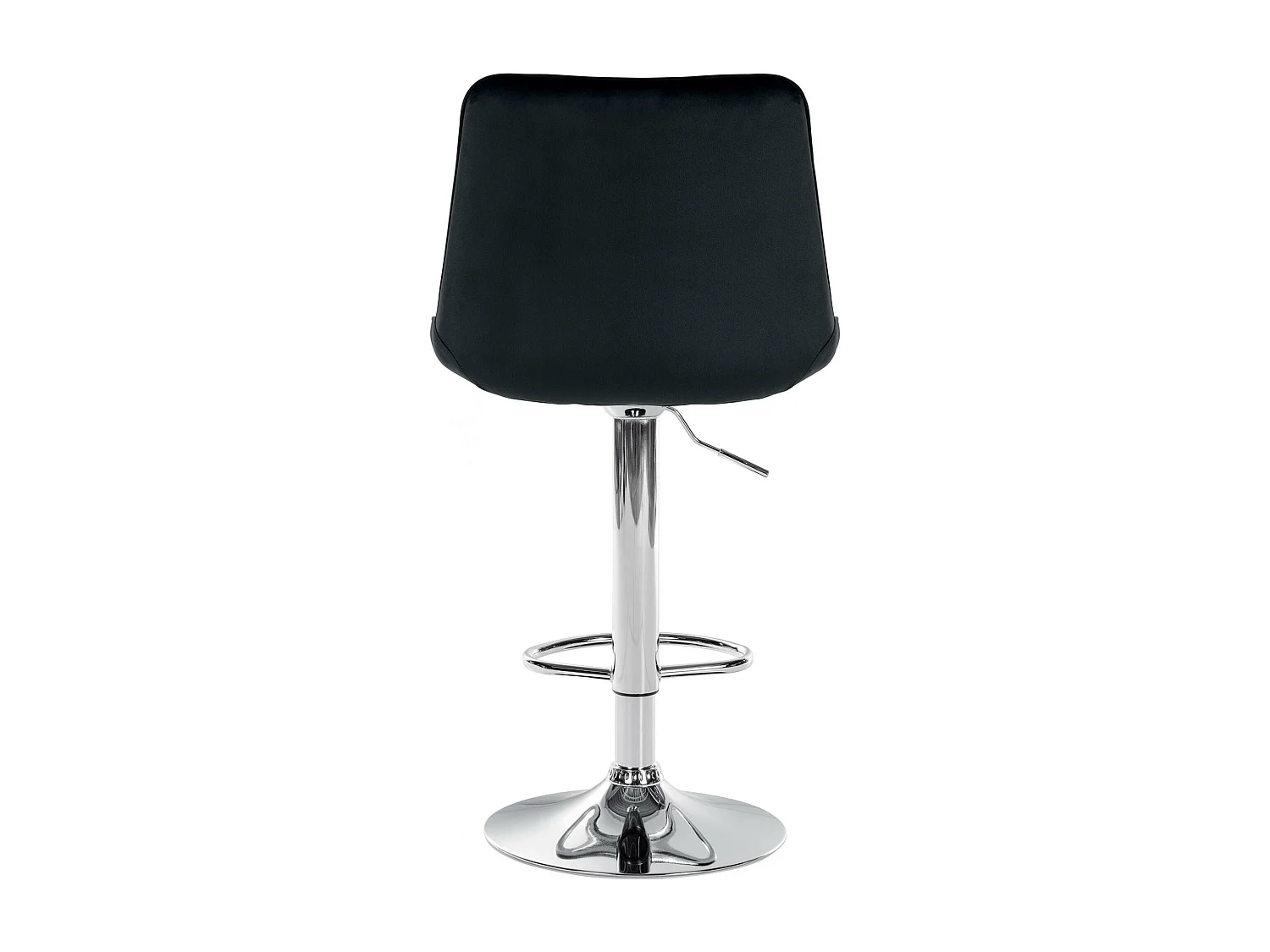 Lot de 2  Tabouret de bar - Velours - Noir - Toni