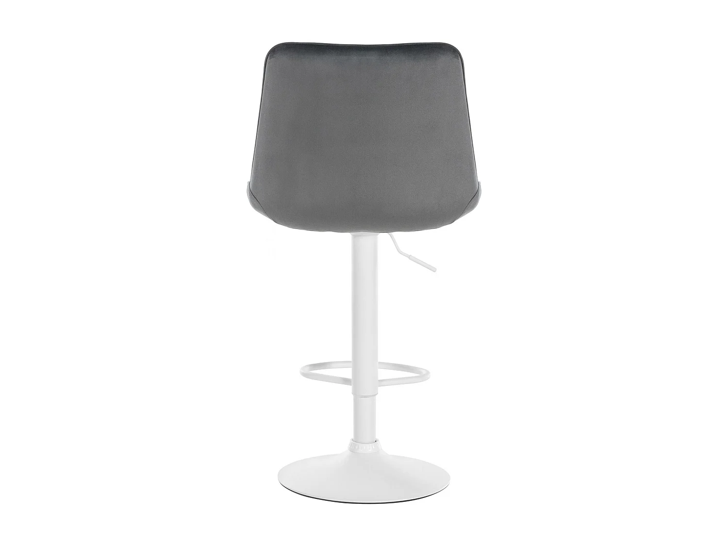 Lot de 2  Tabouret de bar - Velours - Gris foncé - Toni