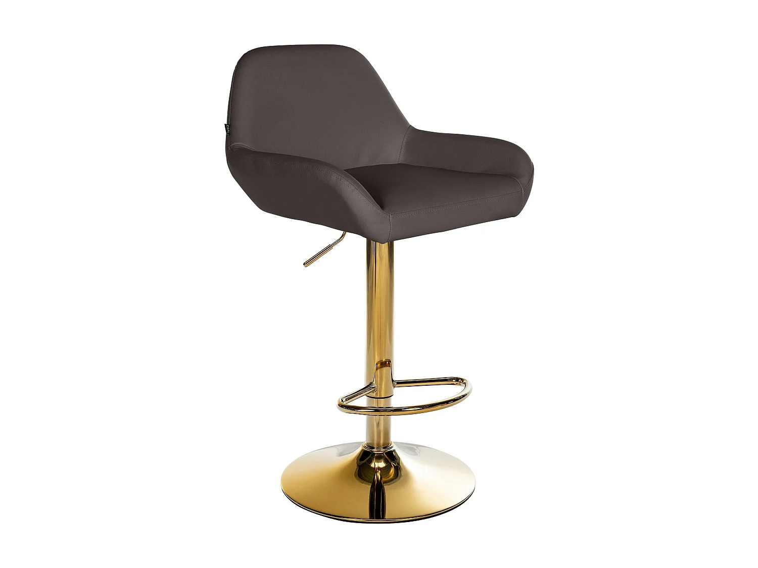 Tabouret de bar - Similicuir - Marron - Braga