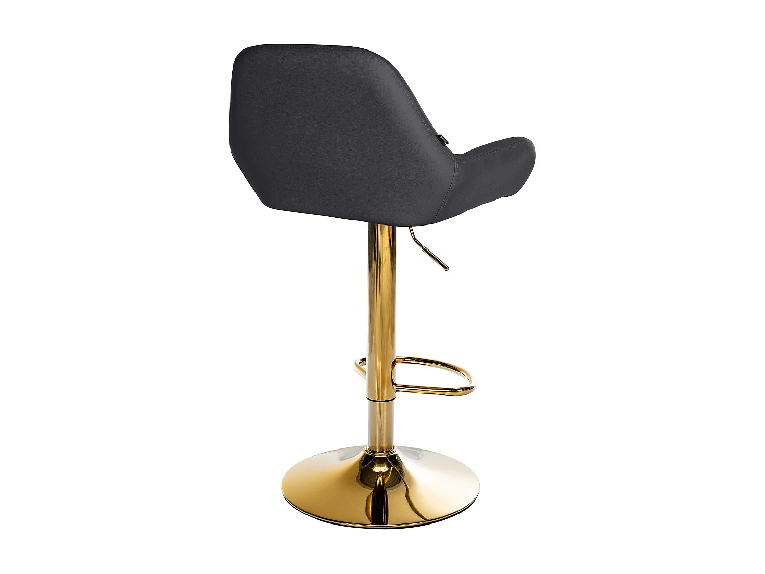 Tabouret de bar - Similicuir - Noir - Braga