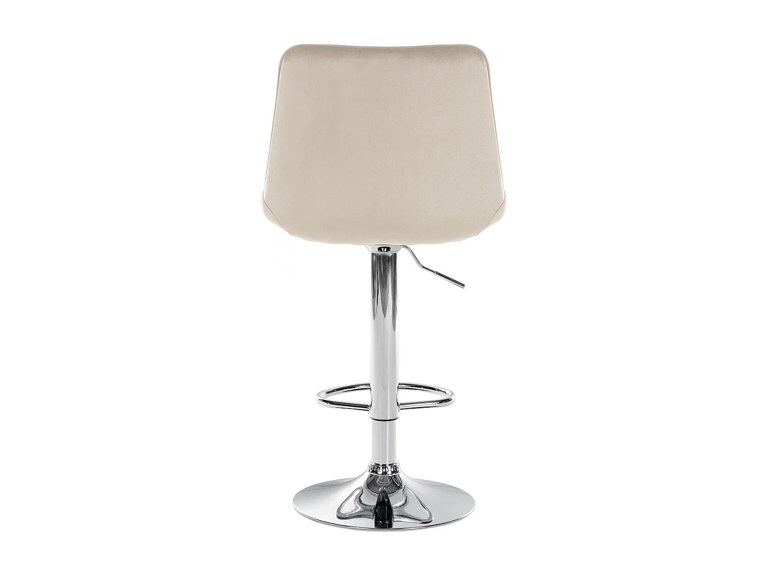 Lot de 2  Tabouret de bar - Velours - Crème - Toni