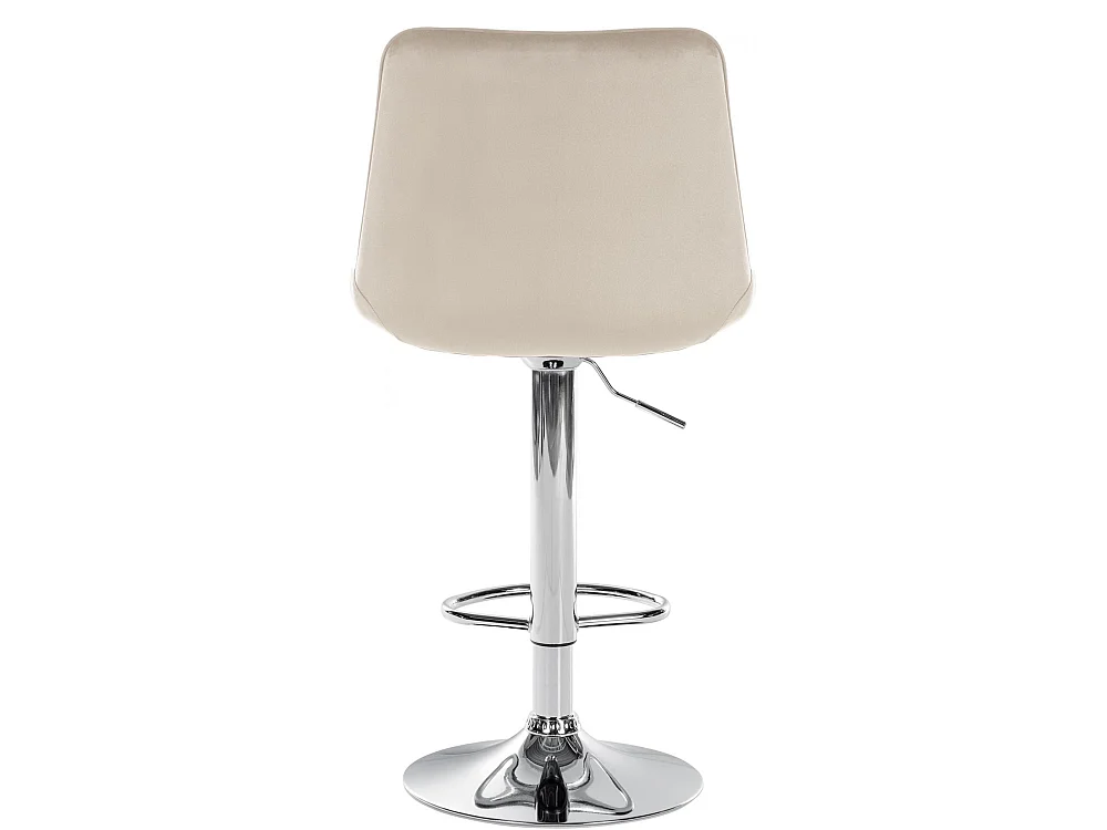 Lot de 2  Tabouret de bar - Velours - Crème - Toni