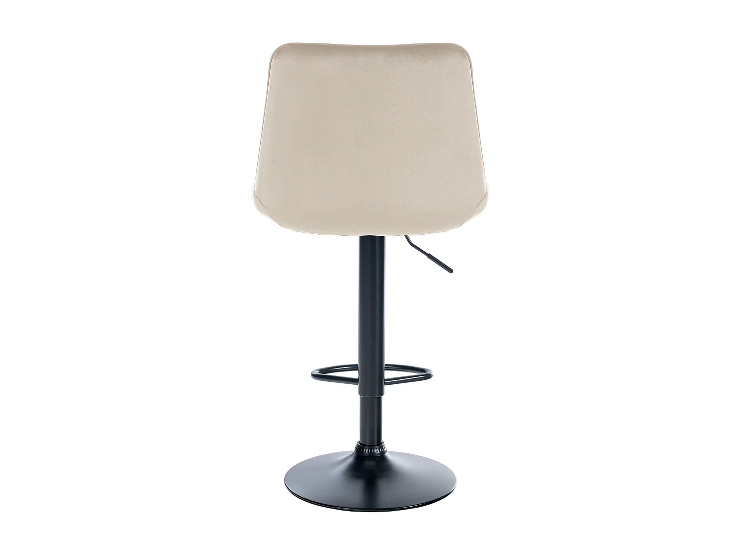Lot de 2  Tabouret de bar - Velours - Crème - Toni