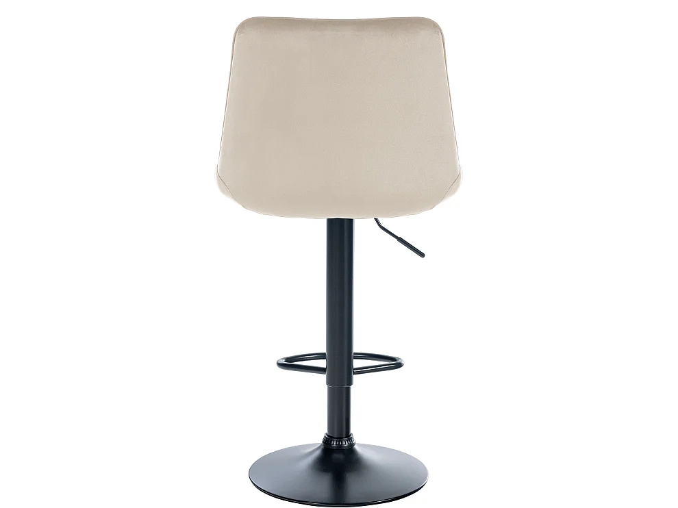 Lot de 2  Tabouret de bar - Velours - Crème - Toni