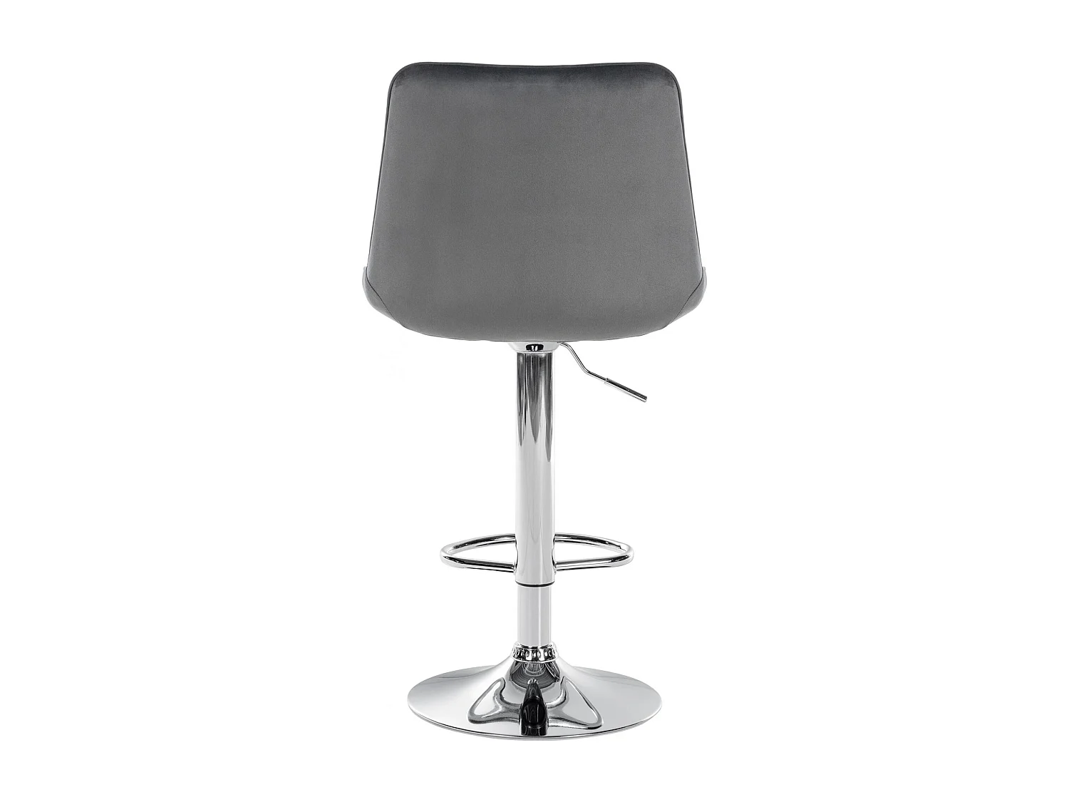 Lot de 2  Tabouret de bar - Velours - Gris foncé - Toni