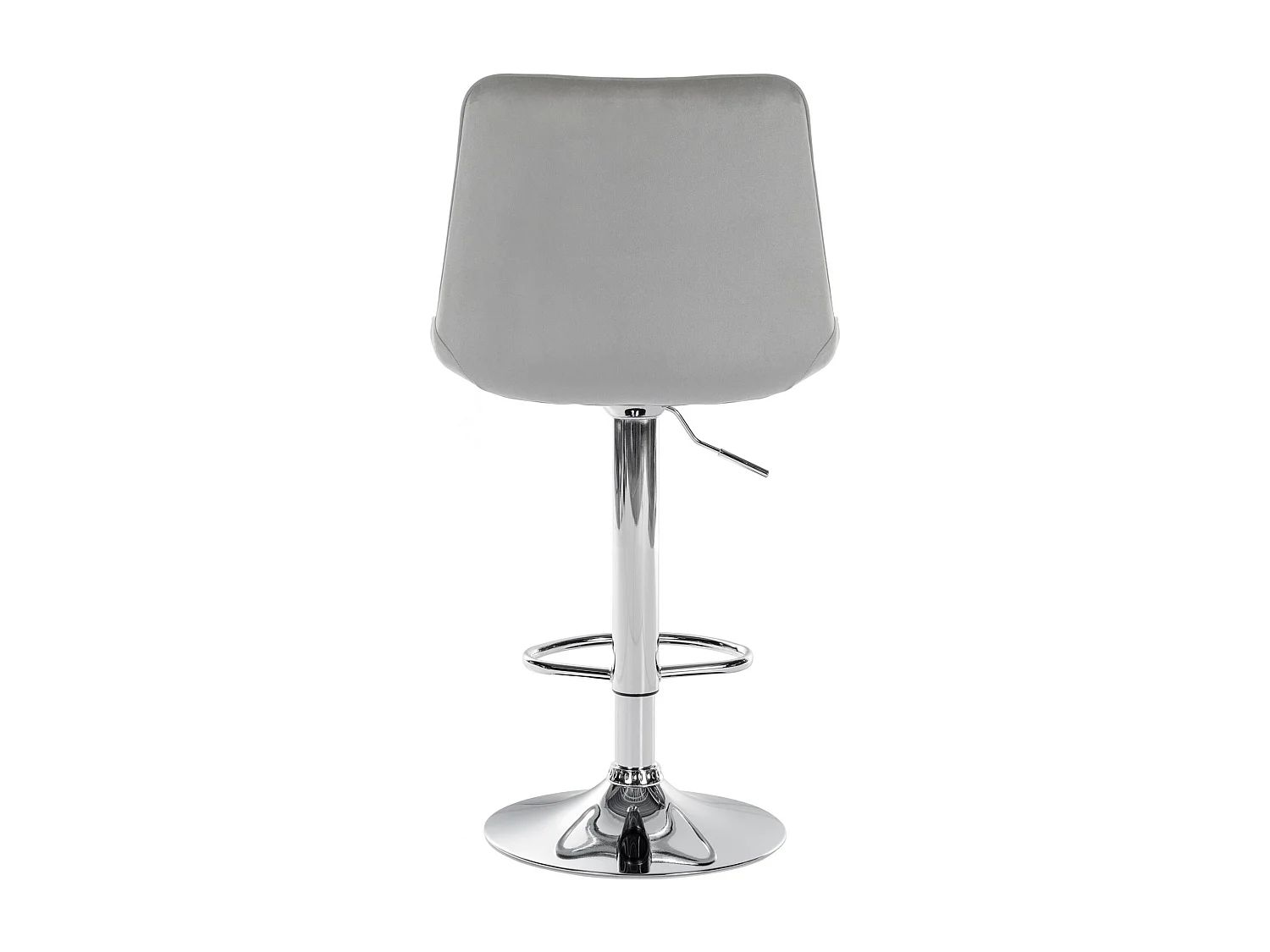 Lot de 2  Tabouret de bar - Velours - Gris - Toni