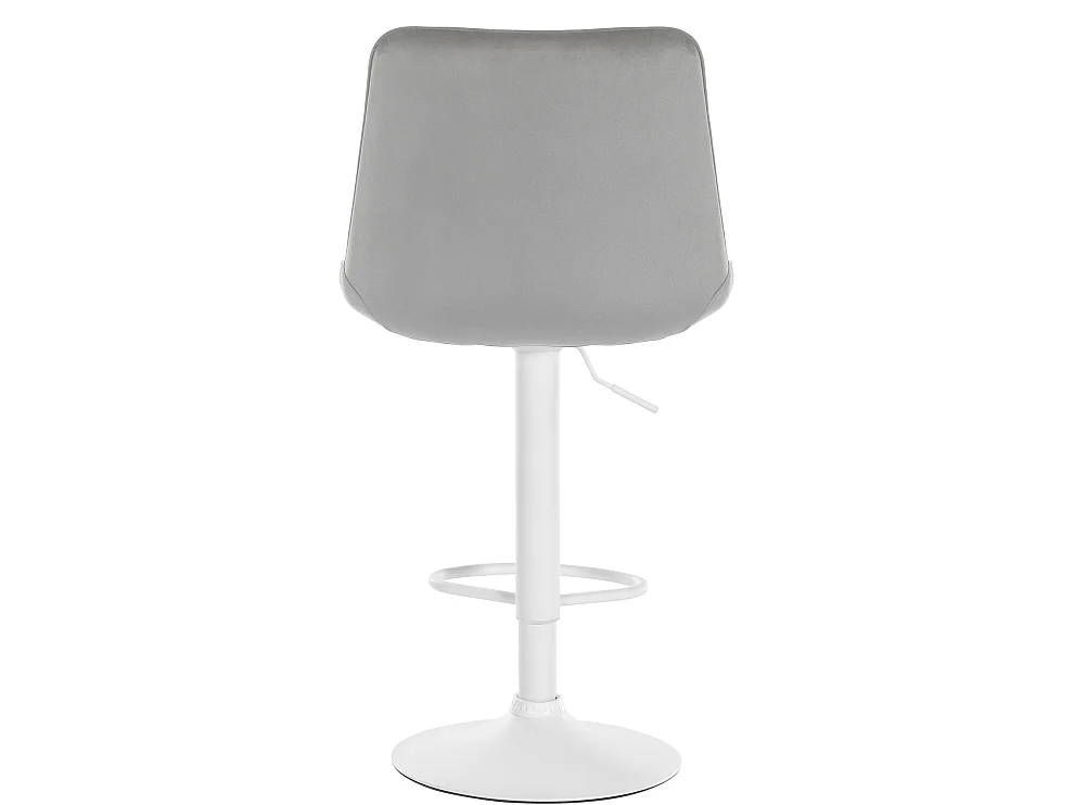 Lot de 2  Tabouret de bar - Velours - Gris - Toni