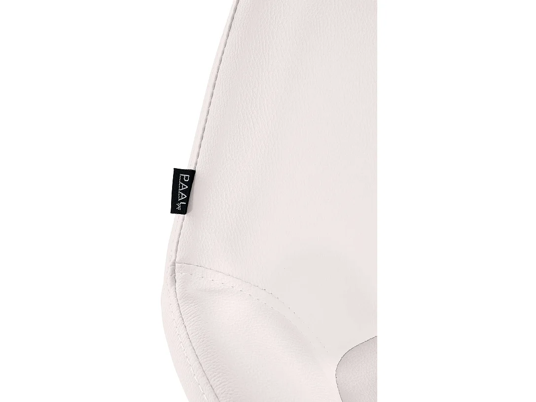 Tabouret de bar - Similicuir - Blanc - Braga