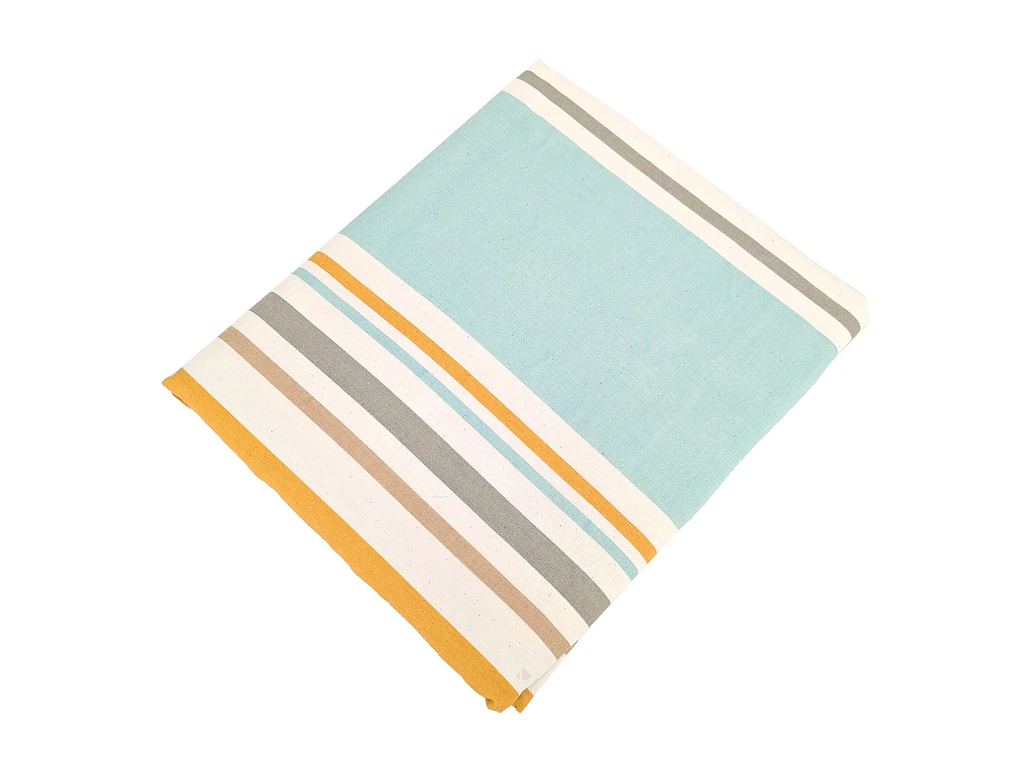 Drap plat 280x310 cm coton HUGO beige/moutarde