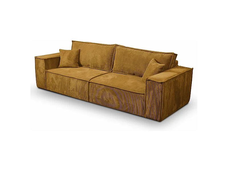 Schlafsofa mit Bettkasten MILLE Orange