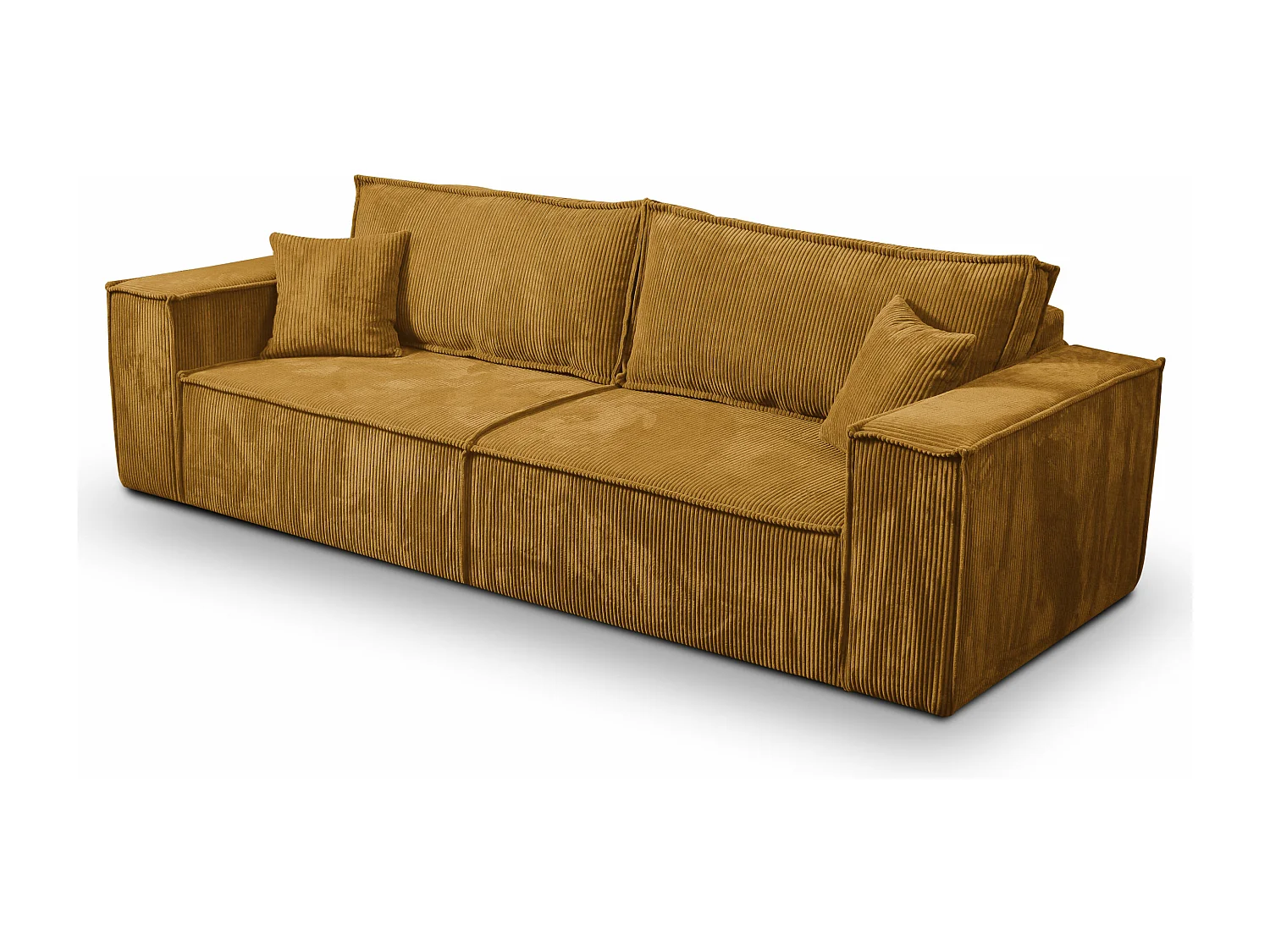 Schlafsofa mit Bettkasten MILLE Orange