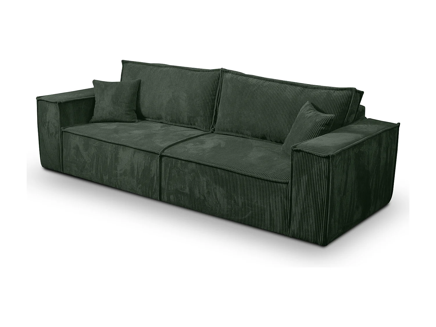 Schlafsofa mit Bettkasten MILLE Grüne olive
