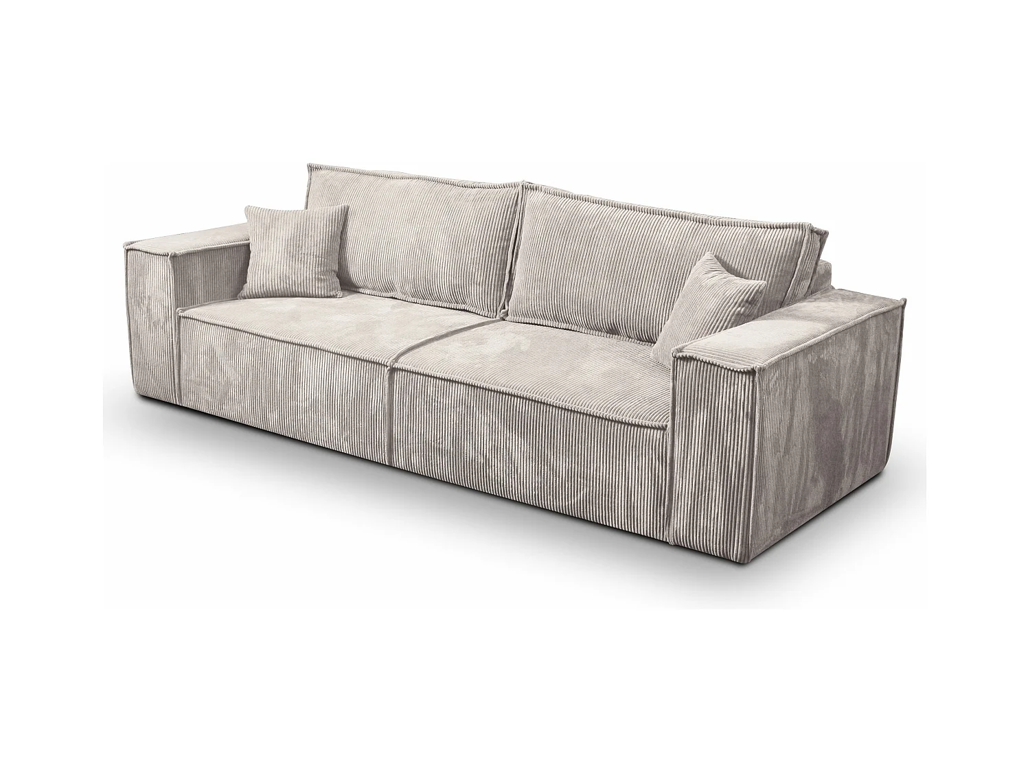 Schlafsofa mit Bettkasten MILLE Cremig