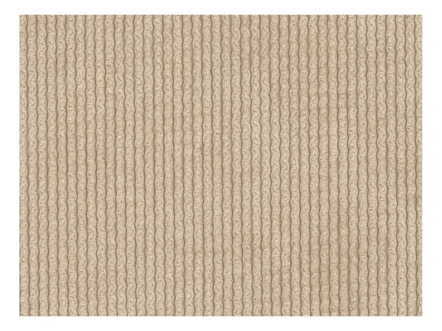 Großes Ecksofa mit Schlaffunktion - Ecke links - fein gerippter Cord - Beige - POGNI von Maison Céphy