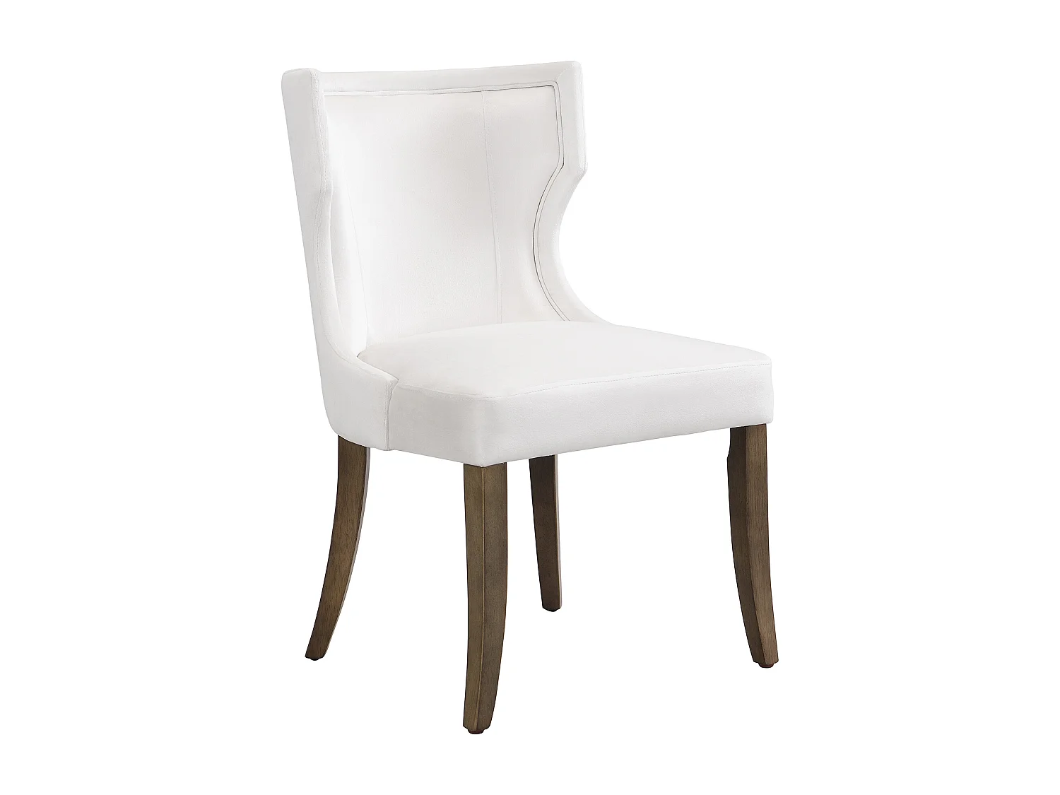 Lot de 2 Chaises de Salle à Manger en Velours Beige avec Pieds en Bois Massif – Chaises de Bureau, Salon et Chambre avec Coussin Épais