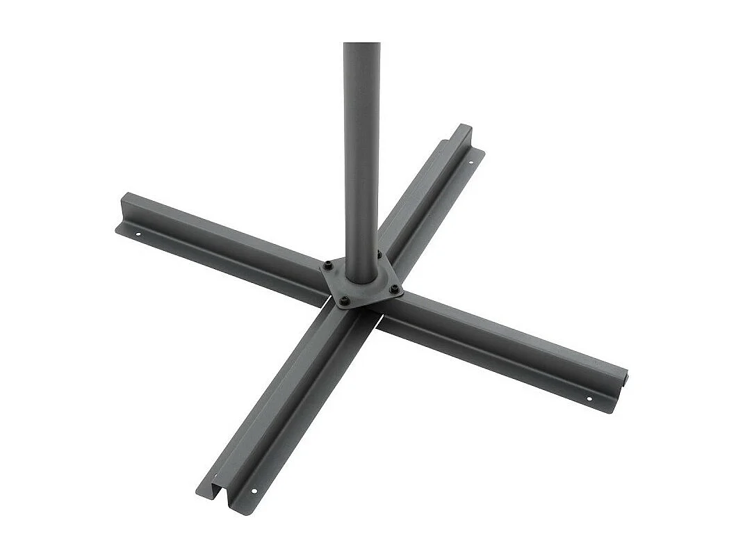 Parasol décentré carré Manoa ambre Hespéride