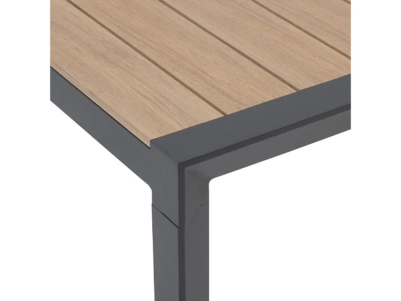 Table fixe 6p Evasion honey/graphite Hespéride