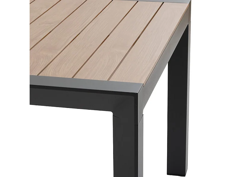 Table fixe 8p Evasion honey/graphite Hespéride